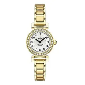 Coach Women’s Quartz Gold Stainless Steel White Dial 23mm Watch 14502403