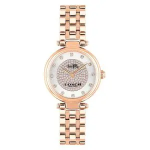 Coach Women’s Quartz Rose Gold Stainless Steel Silver Dial 26mm Watch 14503736