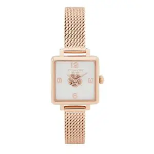 Coach Women’s Quartz Rose Gold Stainless Steel White Dial 22mm Watch 14503698
