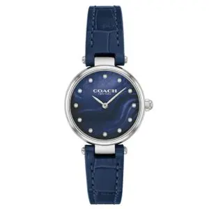 Coach Women’s Quartz Navy Blue Leather Strap Navy Blue Dial 26mm Watch 14503535