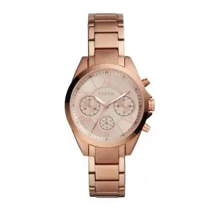 Fossil Women’s Quartz Rose Gold Stainless Steel Rose Gold Dial 36mm Watch BQ3036 (Without Tag)