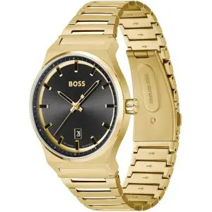 Hugo Boss Men’s Quartz Gold Stainless Steel Black Dial 41mm Watch 1514077