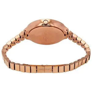 Calvin Klein Women’s Swiss Made Quartz Rose Gold Stainless Steel Silver Dial 34mm Watch K4U23626