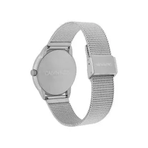 Calvin Klein Women’s Swiss Made Quartz Silver Stainless Steel White Dial 35mm Watch K3M52152