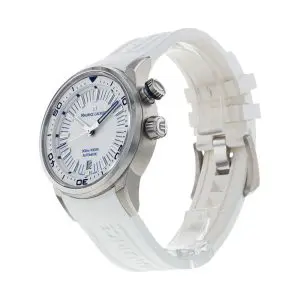 Maurice Lacroix Men’s Automatic Swiss Made White Silicone Strap White Dial 42mm Watch PT6248-SS00L-130-4