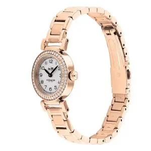 Coach Women’s Quartz Rose Gold Stainless Steel White Dial 23mm Watch 14502405