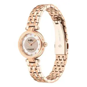Coach Women’s Quartz Rose Gold Stainless Steel Silver Dial 26mm Watch 14503736