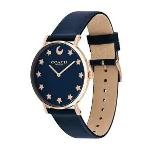 Alternative view of Coach Women’s Quartz Blue Leather Strap Blue Dial 36mm Watch 14503043