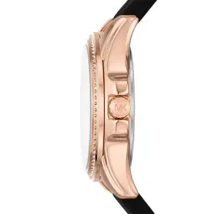 Michael Kors Women’s Quartz Black Silicone Strap Black Dial 36mm Watch MK7373