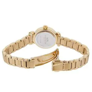 Coach Women’s Quartz Gold Stainless Steel White Dial 23mm Watch 14502403 - Image 3