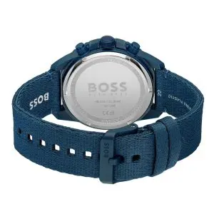 Hugo Boss Men’s Quartz Blue Nylon Strap Blue Dial 45mm Watch 1513919 - Image 3