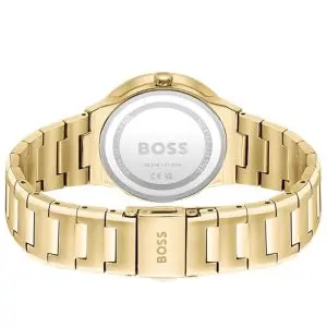 Hugo Boss Women’s Quartz Gold Stainless Steel Green Dial 34mm Watch 1502649