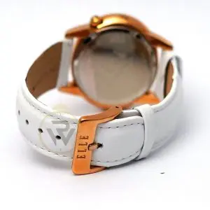 Elle Women’s Quartz White Leather Strap Mother Of Pearl Dial 40mm Watch EL20049S046N (Like New) - Image 6