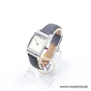 Elle Women’s Quartz Grey Leather Strap Cream Dial 29mm Watch EL20053S08N