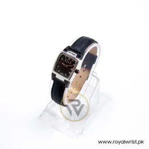 Elle Women’s Quartz Black Leather Strap Black Dial 23mm Watch EL20040S06N/1