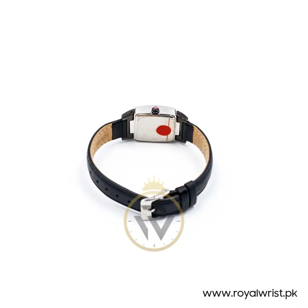 Elle Women’s Quartz Black Leather Strap Black Dial 23mm Watch EL20040S06N/1