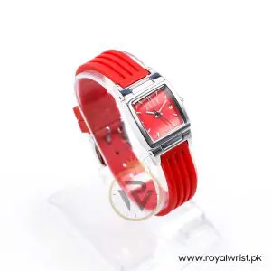 Elle Women’s Quartz Red Silicone Strap Red Dial 23mm Watch EL20040P04N