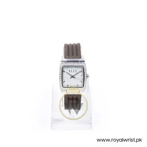 Elle Women’s Quartz Grey Silicone Strap Light Grey Dial 29mm Watch EL20052P03N