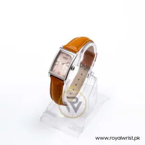 Hugo Boss Women’s Quartz Camel Brown Leather Strap Pink Dial 21mm Watch 1502176