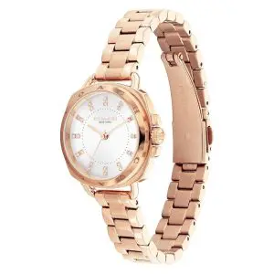 Coach Women’s Quartz Rose Gold Stainless Steel Silver Dial 28mm Watch 14504154