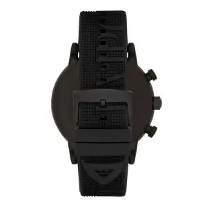 Emporio Armani Men’s Quartz Black Silicone Strap Black Dial 46mm Watch AR11024