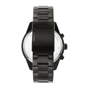 Fossil Men’s Quartz Grey Stainless Steel Brown Dial 50mm Watch BQ2533 (Without Tag)