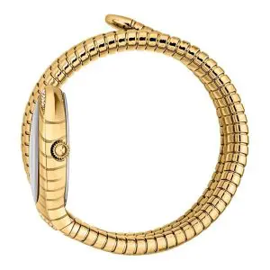 Just Cavalli Women’s Quartz Gold Snake Stainless Steel White Dial 22mm Watch JC1L248M0025