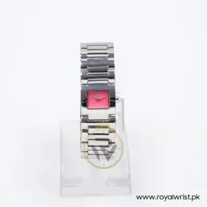 Mode Women’s Quartz Silver Stainless Steel Pink Dial 22mm Watch 3753166565