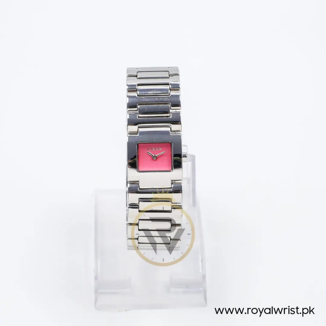 Mode Women’s Quartz Silver Stainless Steel Pink Dial 22mm Watch 3753166565