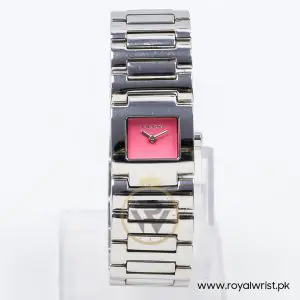 Mode Women’s Quartz Silver Stainless Steel Pink Dial 22mm Watch 3753166565