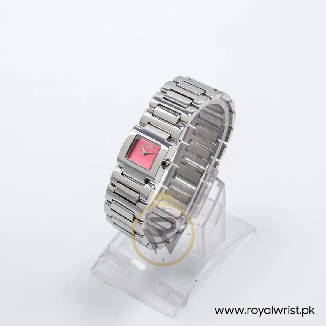 Mode Women’s Quartz Silver Stainless Steel Pink Dial 22mm Watch 3753166565