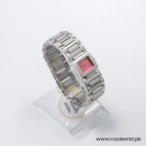 Mode Women’s Quartz Silver Stainless Steel Pink Dial 22mm Watch 3753166565