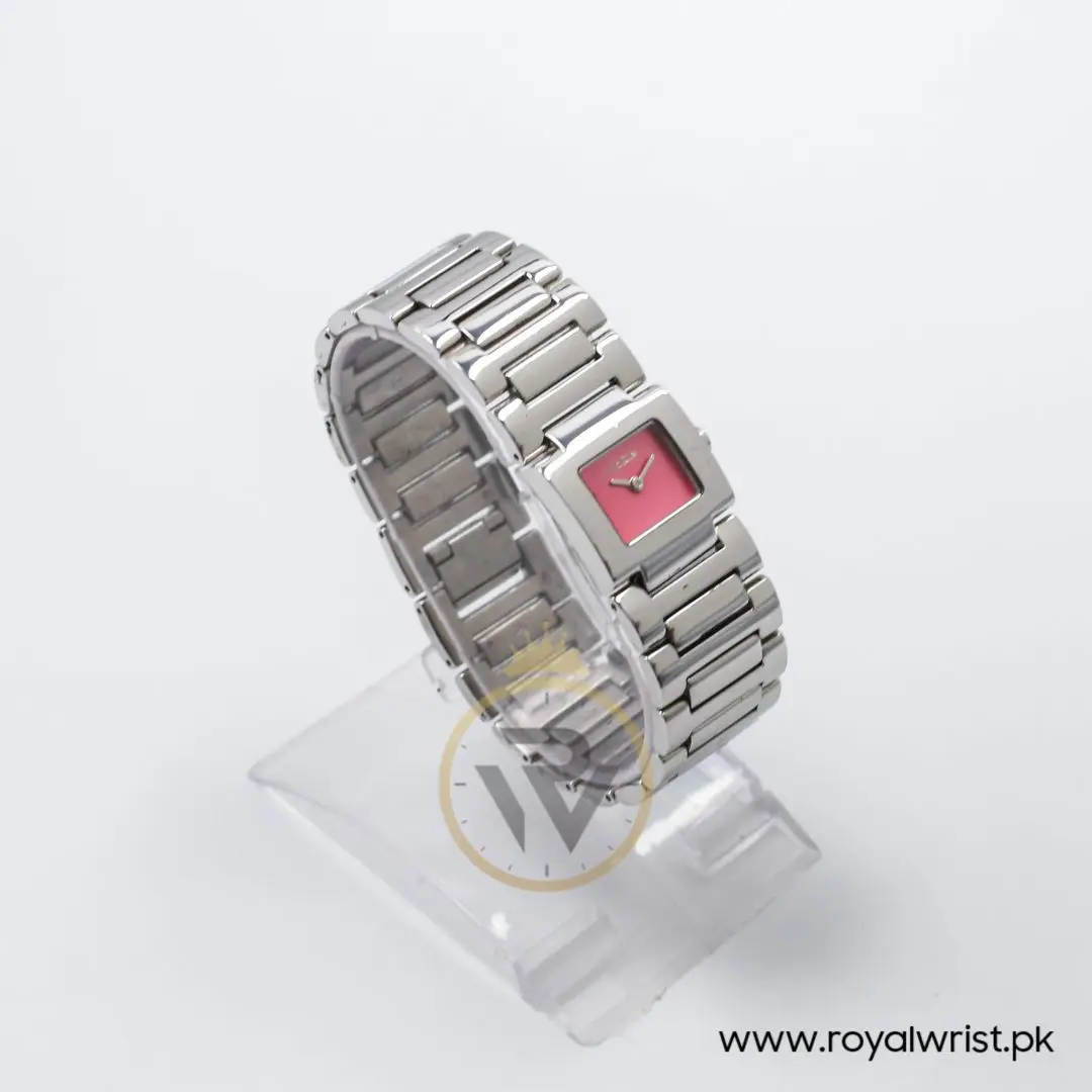 Mode Women’s Quartz Silver Stainless Steel Pink Dial 22mm Watch 3753166565