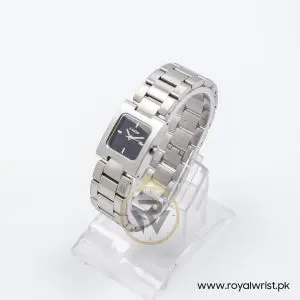 Mode Women’s Quartz Silver Stainless Steel Black Dial 23mm Watch 3751102525