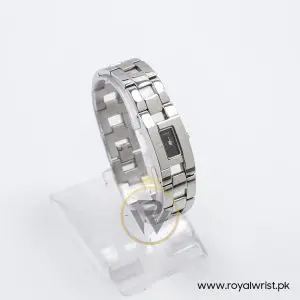Mode Women’s Quartz Silver Stainless Steel Black Dial 17mm Watch 3753198515