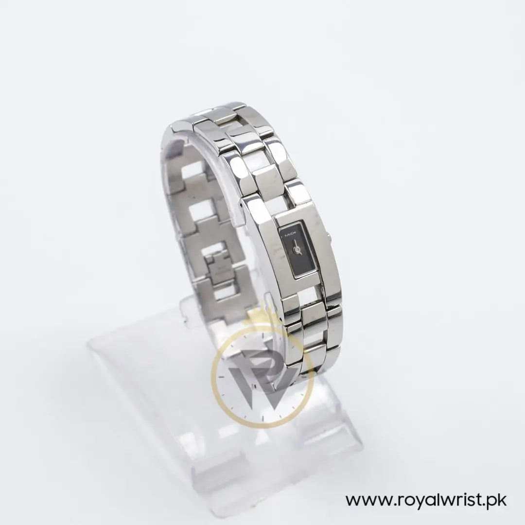 Mode Women’s Quartz Silver Stainless Steel Black Dial 17mm Watch 3753198515