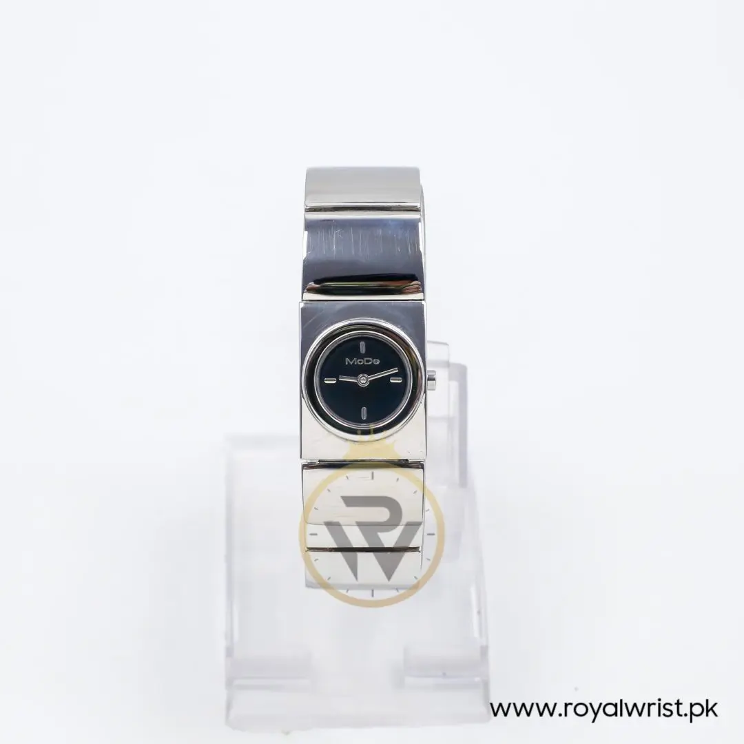 Mode Women’s Quartz Silver Stainless Steel Black Dial 22mm Watch 3753111515