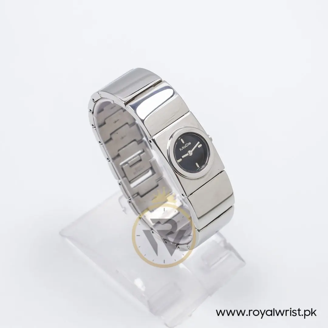 Mode Women’s Quartz Silver Stainless Steel Black Dial 22mm Watch 3753111515