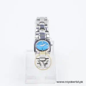Mode Women’s Quartz Silver Stainless Steel Sky Blue Dial 24mm Watch 3753194525A
