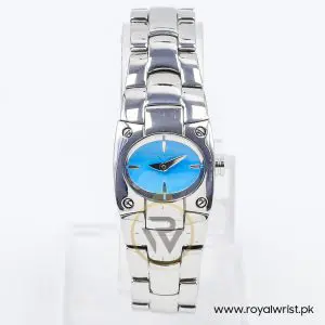 Mode Women’s Quartz Silver Stainless Steel Sky Blue Dial 24mm Watch 3753194525A