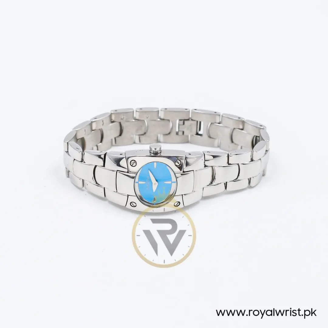 Mode Women’s Quartz Silver Stainless Steel Sky Blue Dial 24mm Watch 3753194525A
