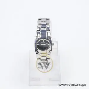 Mode Women’s Quartz Silver Stainless Steel Black Dial 24mm Watch 3753194515A