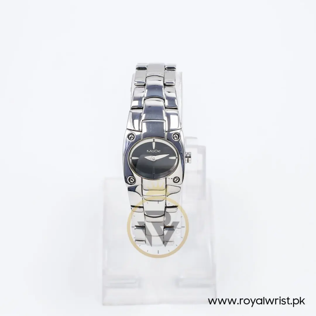 Mode Women’s Quartz Silver Stainless Steel Black Dial 24mm Watch 3753194515A