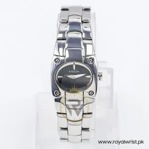 Mode Women’s Quartz Silver Stainless Steel Black Dial 24mm Watch 3753194515A