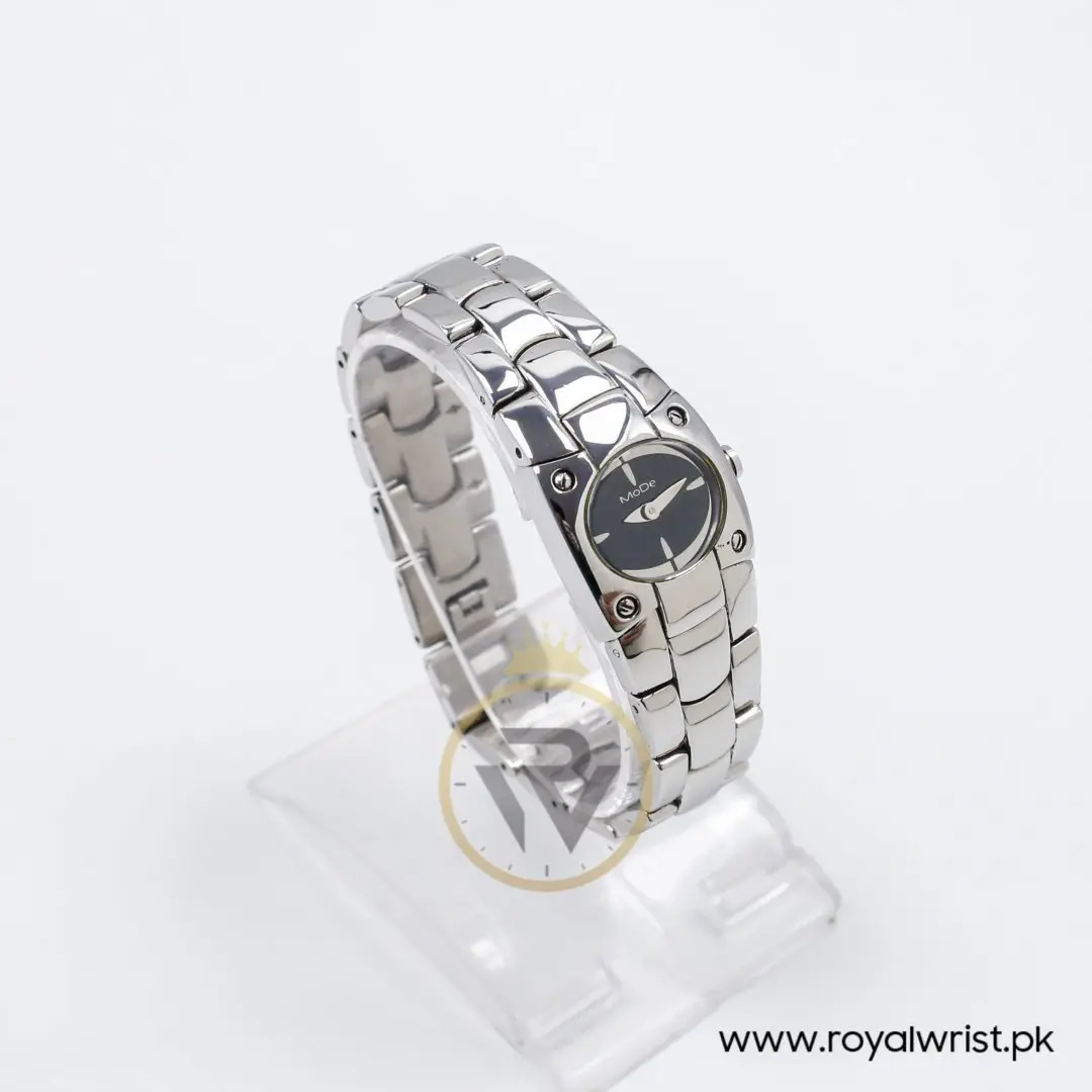 Mode Women’s Quartz Silver Stainless Steel Black Dial 24mm Watch 3753194515A
