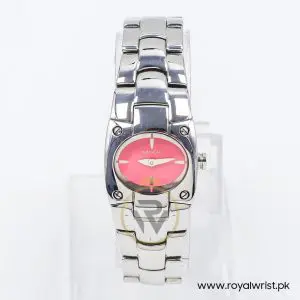 Mode Women’s Quartz Silver Stainless Steel Pink Dial 24mm Watch 3753194555A