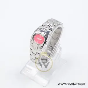 Mode Women’s Quartz Silver Stainless Steel Pink Dial 24mm Watch 3753194555A