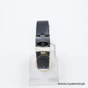 Mode Women’s Quartz Black Leather Strap Black Dial 22mm Watch 3751143515