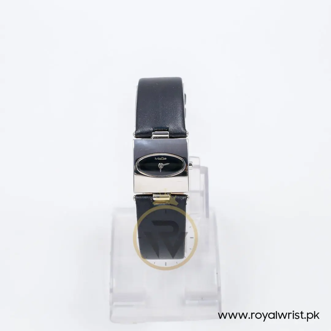 Mode Women’s Quartz Black Leather Strap Black Dial 22mm Watch 3751143515