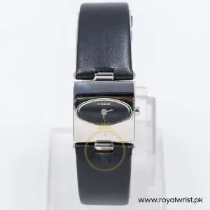 Mode Women’s Quartz Black Leather Strap Black Dial 22mm Watch 3751143515